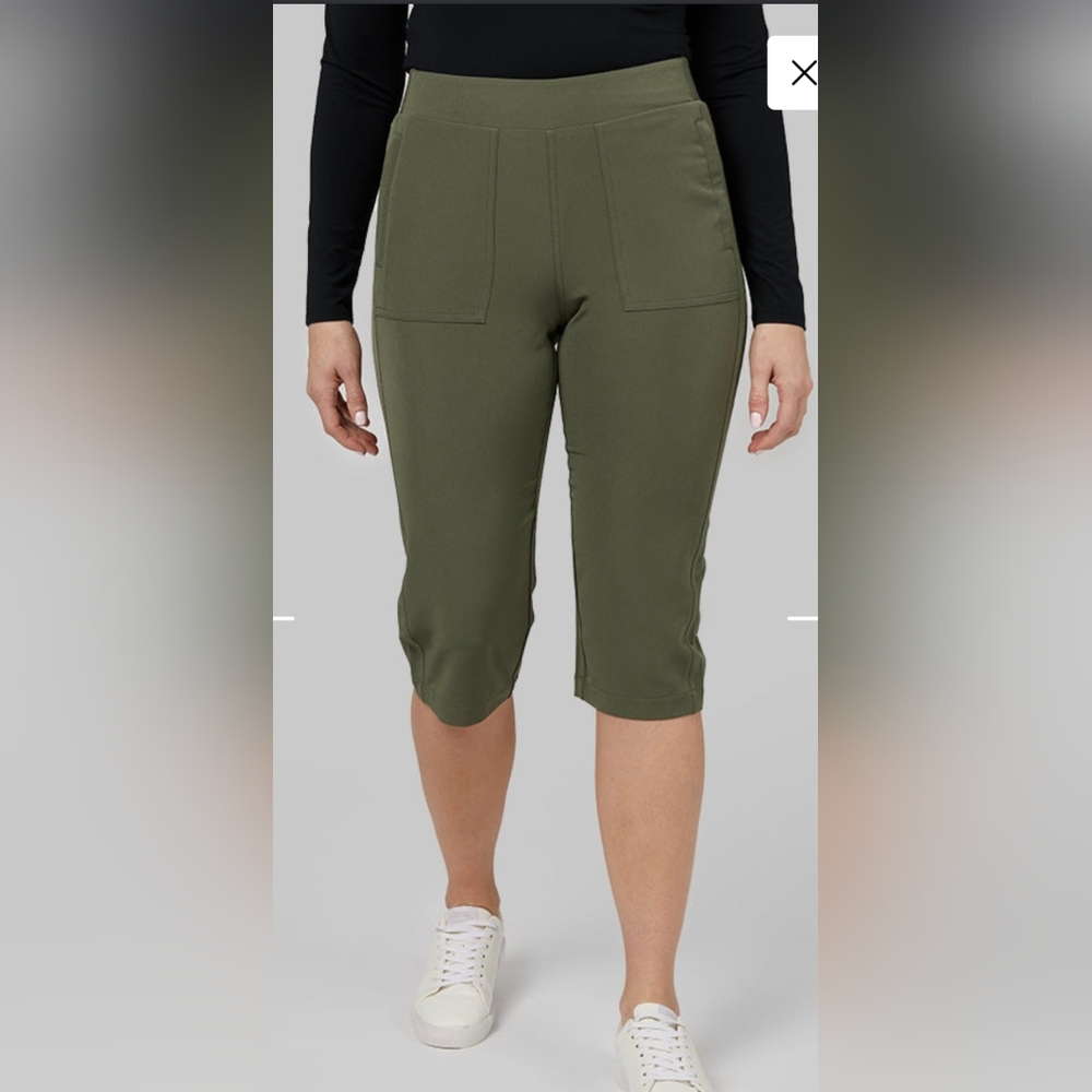 NWT 32 Degrees Women's Stretch Woven Capris